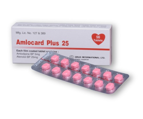 Picture of Amlocard Plus  25 Tablet